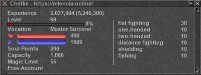 Signature for player Chefke