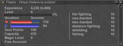 Signature for player Flame