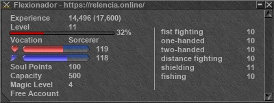 Signature for player Flexionador