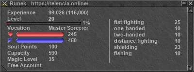 Signature for player Runek