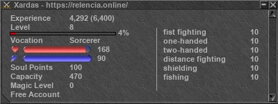 Signature for player Xardas